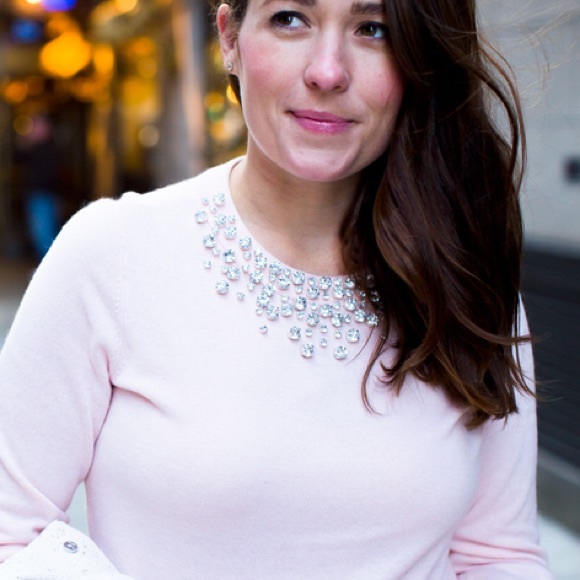 Kate Spade Embellished Sweater Pink XXS - Picture 2 of 5